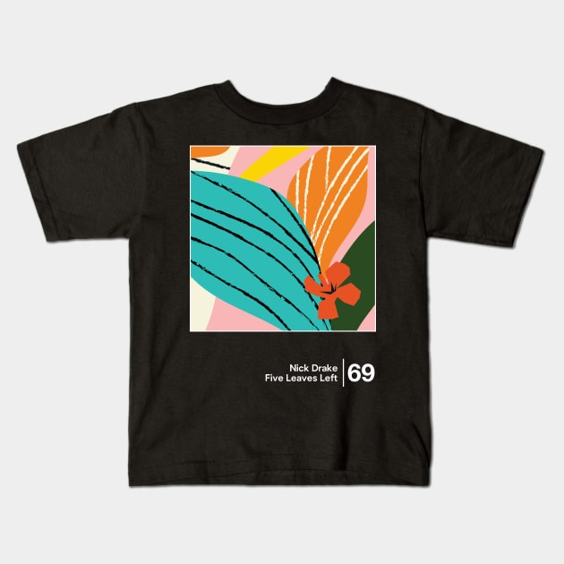 Five Leaves Left / Minimalist Style Graphic Artwork Kids T-Shirt by saudade